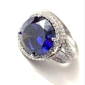 Sterling Silver 925 Cocktail Ring